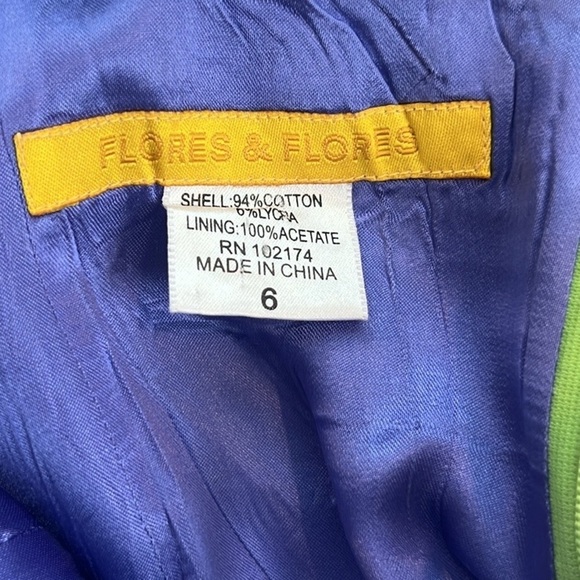 Flores & Flores,Fun,Funky & Fab! Unique, RARE Find,Cross-Strap Back,EUC, Size 6 - Picture 3 of 12